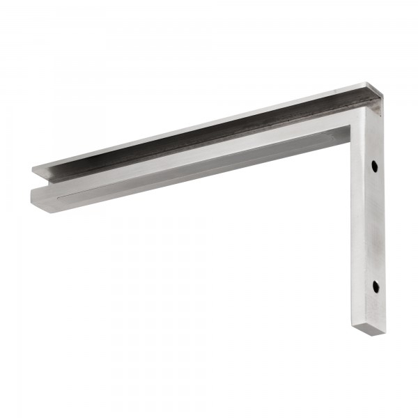 Stabilisierungswinkel 90° links für Glas-Duschen matt