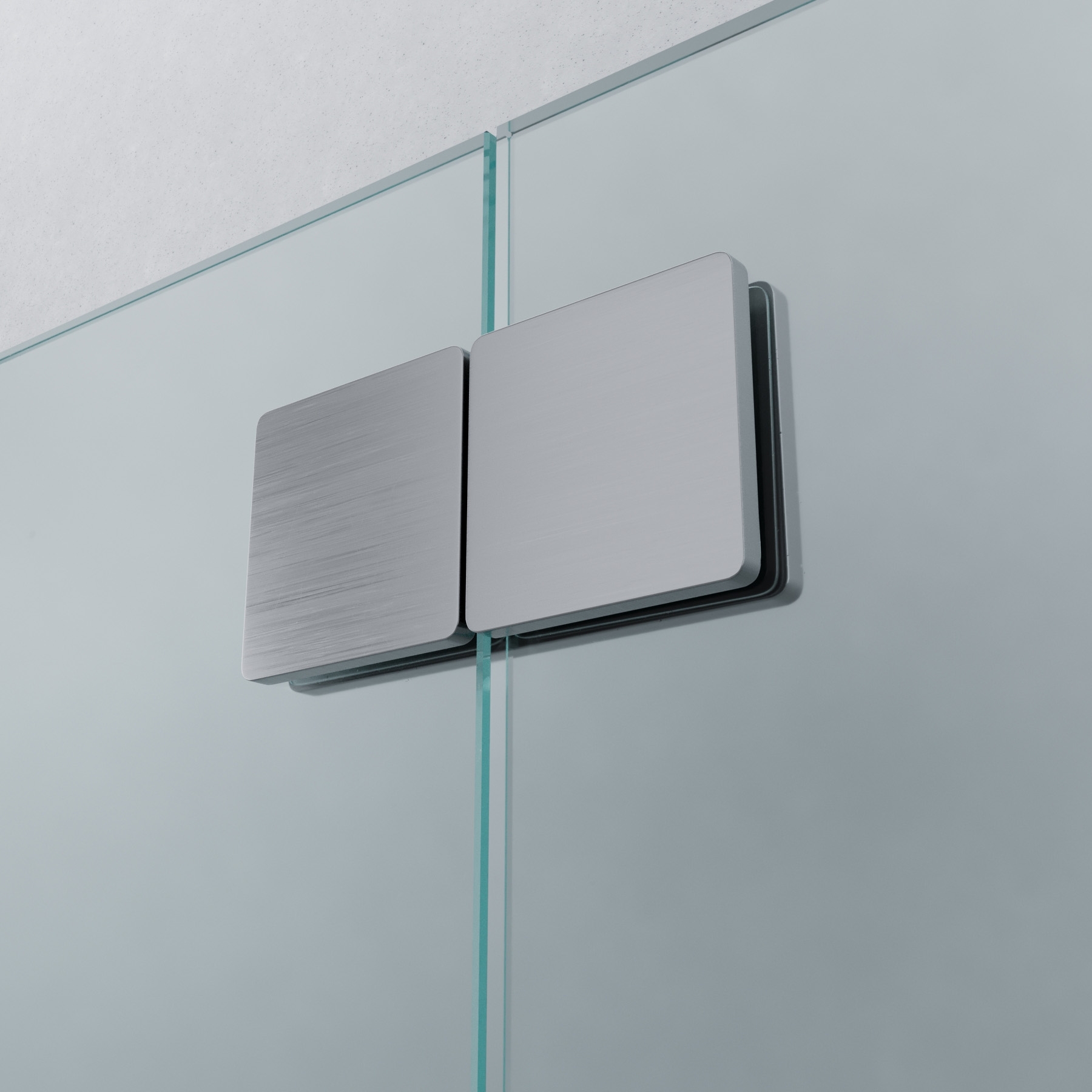 Längsverbinder | Glas-Glas 180° | matt
