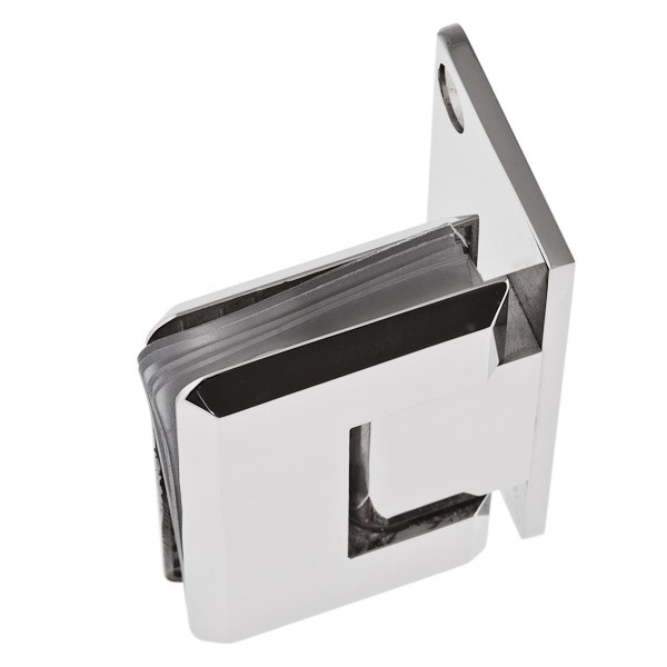 Scharnier Verbindung Glas-Wand 90° R/L Anschlag - Hochglanz