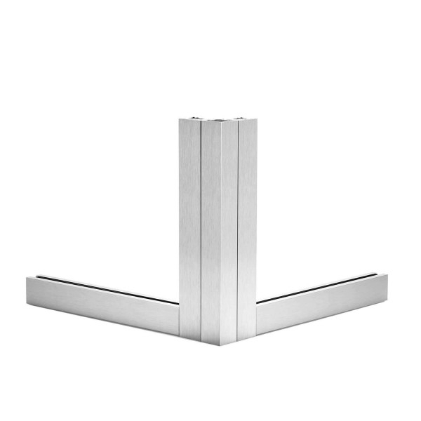 Glas Eck-Klemmprofil Set | 12-12,76 mm | Pressblank