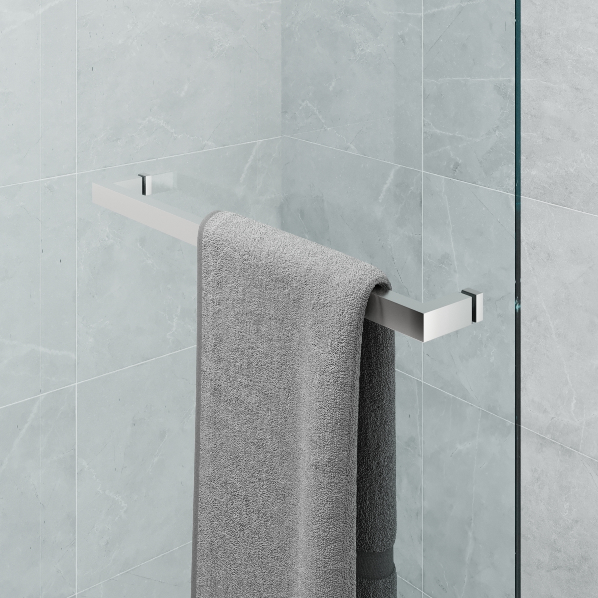 Handtuchhalter Glasdusche | 700 mm | Hochglanz