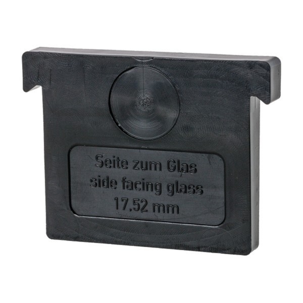 Aufgesetztes Brüstungsprofil 17,52 mm, mit Flansch - Anthrazit