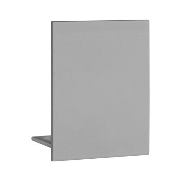 Endkappe Glas-Klemmprofil | 12-12,76 mm | Edelstahloptik