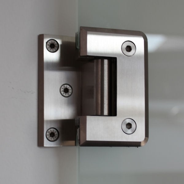 Scharnier Verbindung Glas-Wand 90° R/L Anschlag - Matt