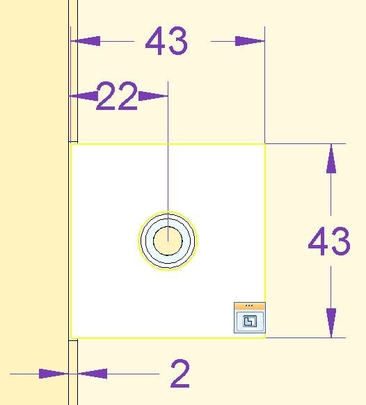 Winkelverbinder Glas-Wand 90° - Matt