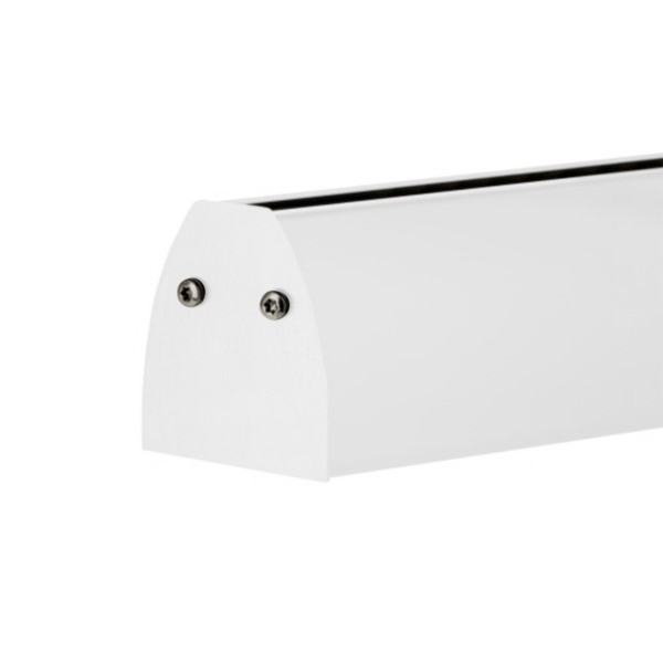 Klemmprofil 17,52 mm, ovales Design - Weiss