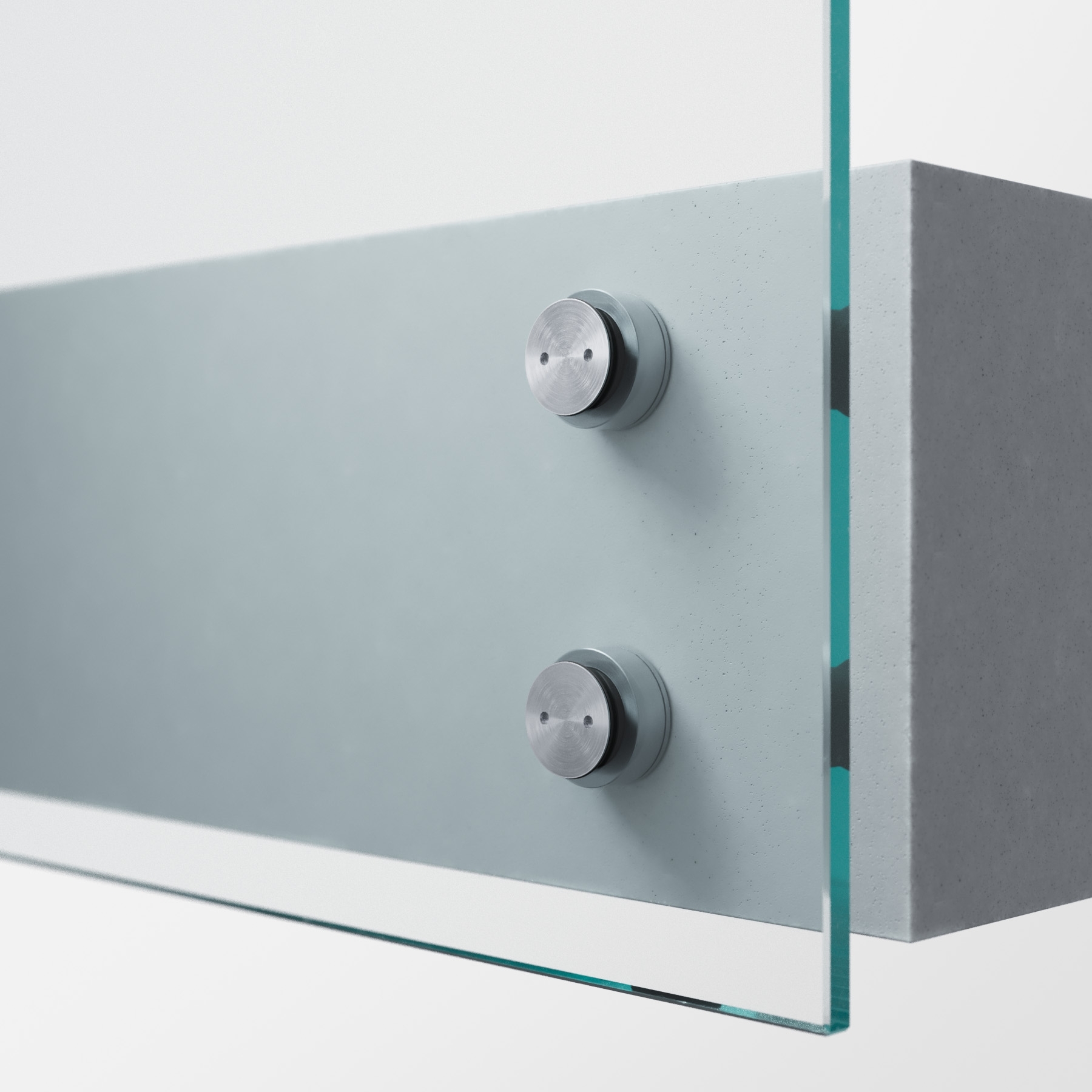 Punkthalter Glas-Wand, für 10-12 mm Glas, 12,5-14,5mm Wandabstand