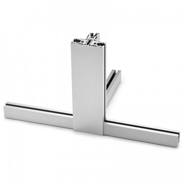 Glas T-Klemmprofil Set | 12-12,76 mm | Pressblank