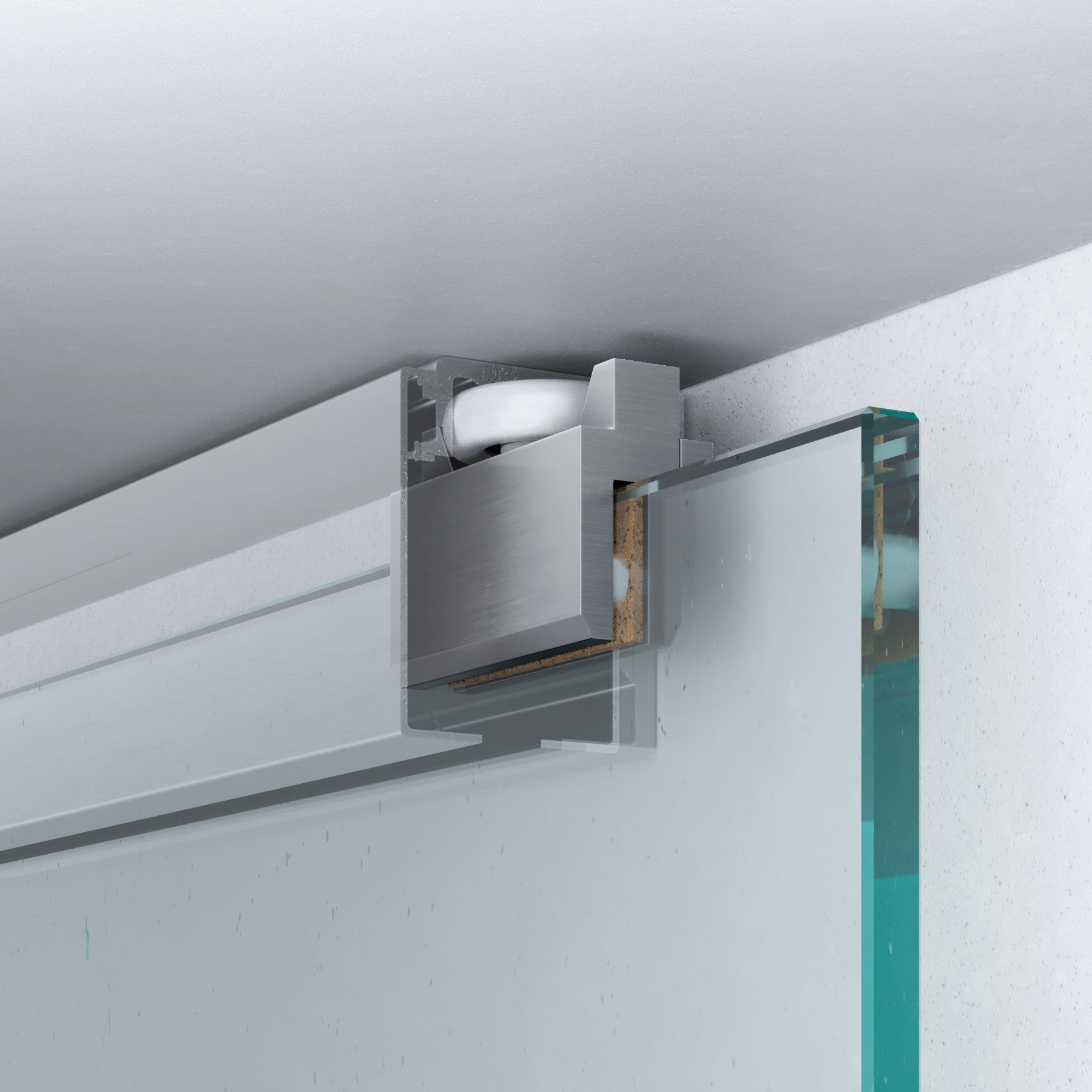 System mit Bodenführung | rundes Design