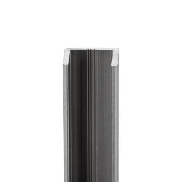 U-Profil | Aluminium | 10 mm | Edelstahloptik