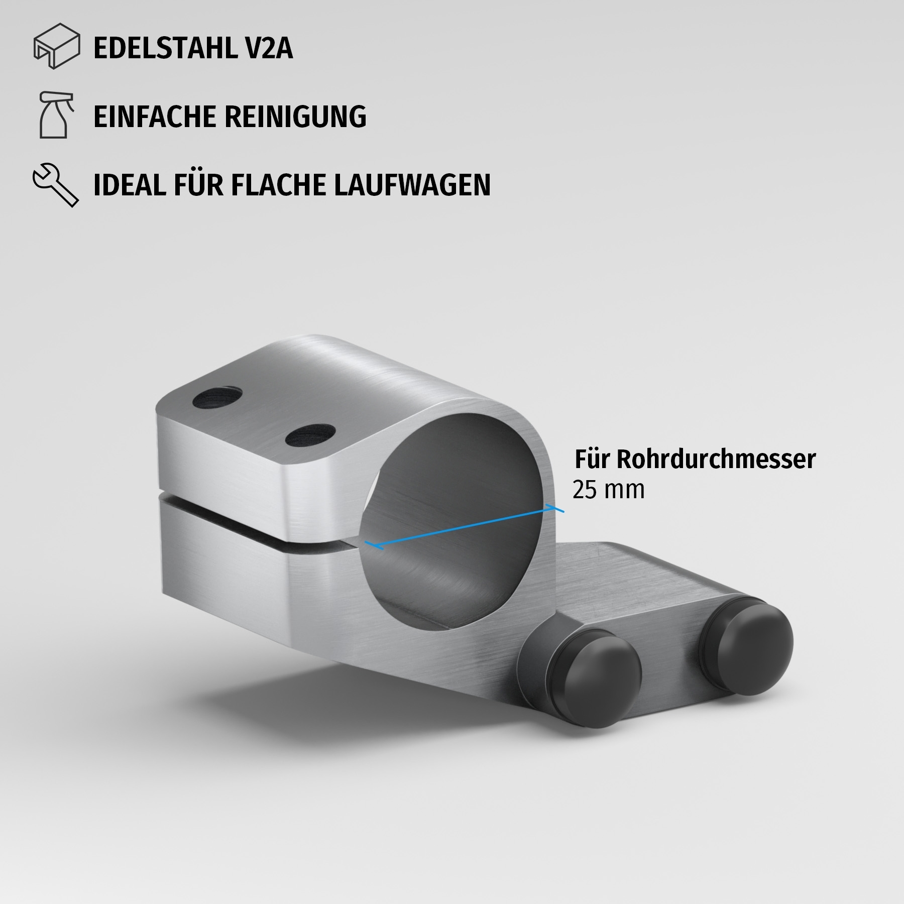 Stopper flach | links