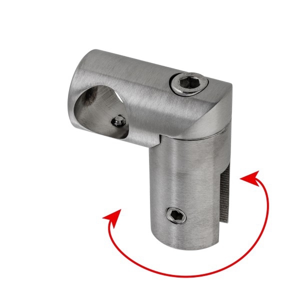 Parallelklemme für Stabilisationsstange 20 mm - matt gebürstet