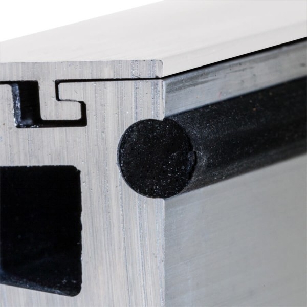 Wandklemmprofil 5° Dachneigung 17,52 mm, oval - Weiss