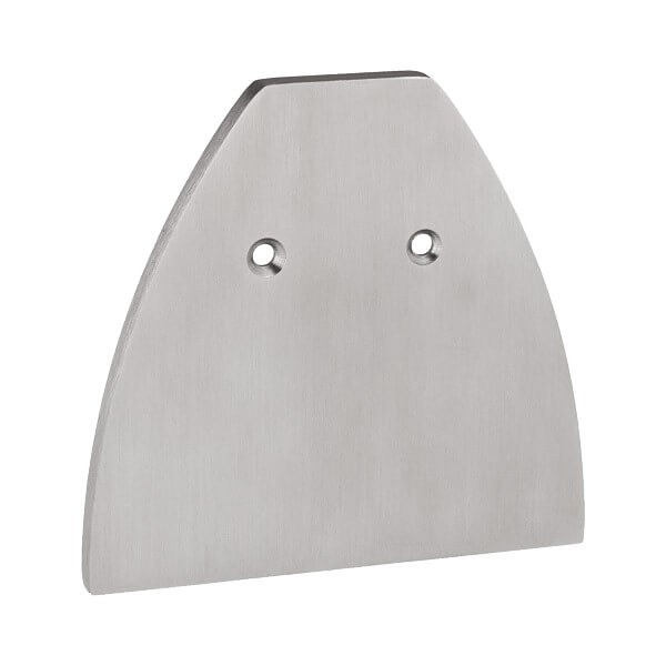 Wandklemmprofil 0° 17,52 mm, oval - Edelstahloptik