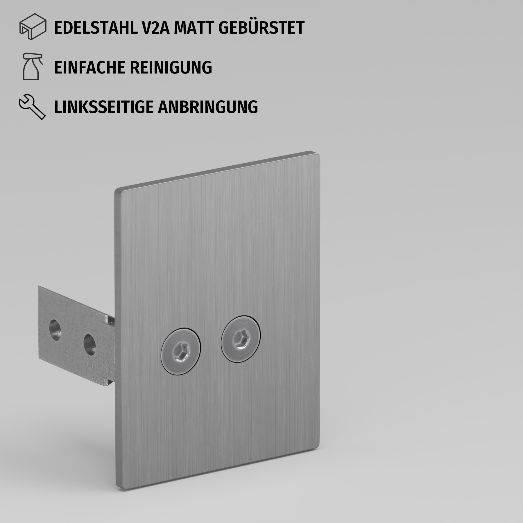 Endkappe für Führungsschiene - Links