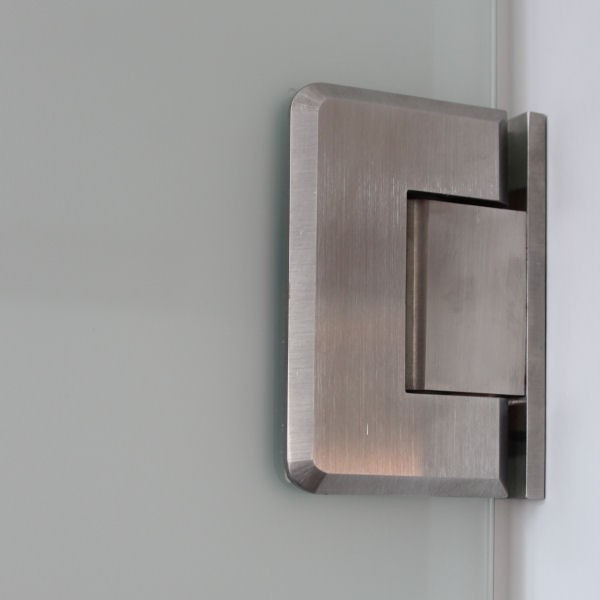 Scharnier Verbindung Glas-Wand 90° R/L Anschlag - Matt