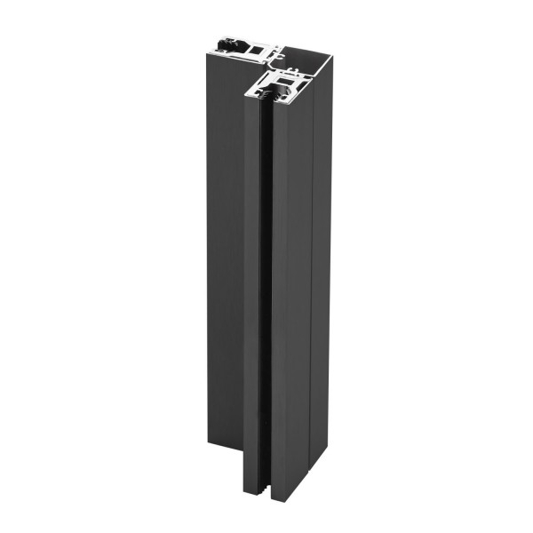 Glas Eck-Klemmprofil Set | 10-10,76 mm | Anthrazit