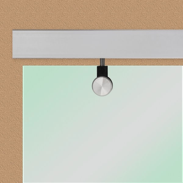 Laufschiene einflügelig, Wand- oder Deckenmontage - Aluminium eloxiert
