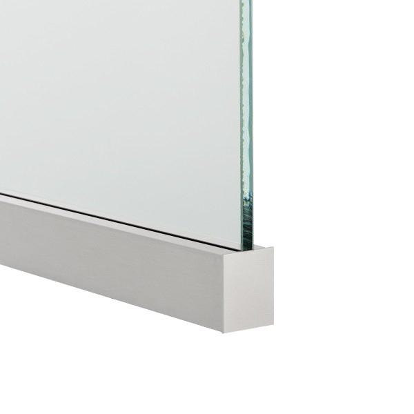 Endkappe Glas-Klemmprofil | 17,52 mm | Pressblank