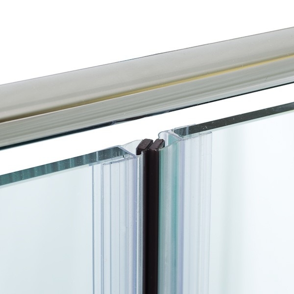 Magnetdichtung 180° für 8 mm Glas, selbstklebend, 2500 mm Länge