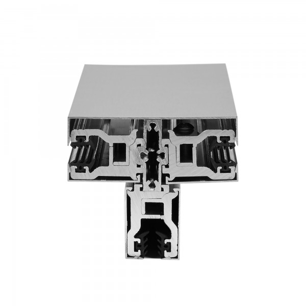 Glas T-Klemmprofil Set | 10-10,76 mm | Edelstahloptik