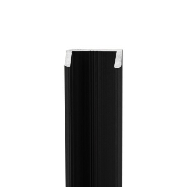 U-Profil | Aluminium | 10 mm | Schwarz