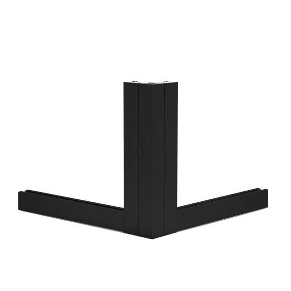 Glas Eck-Klemmprofil Set | 10-10,76 mm | Schwarz