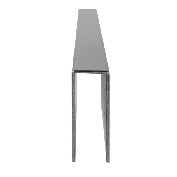 U-Profil - Innenmaß 8,5 x 24 mm - 4 m lang - Matt gebürstet