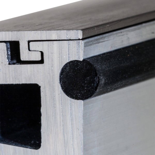 Wandklemmprofil 5° Dachneigung 17,52 mm, eckig - Edelstahloptik