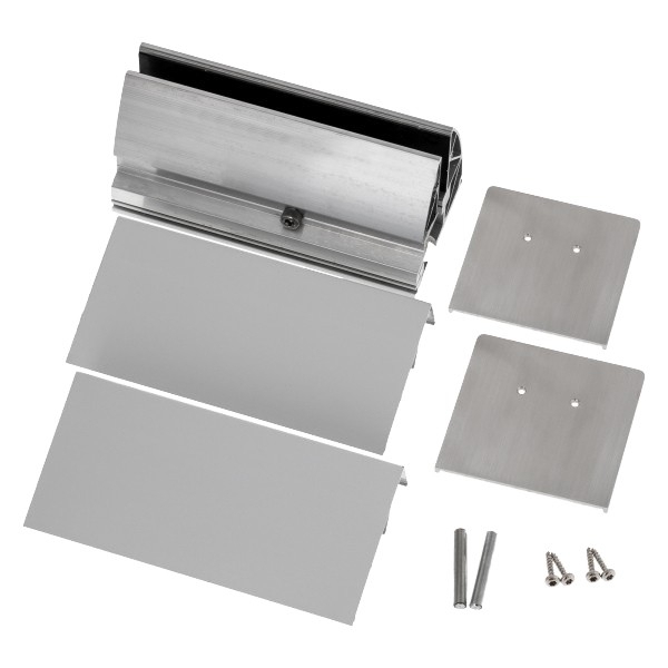 Wandklemmprofil 0° 17,52 mm, eckig - Edelstahloptik