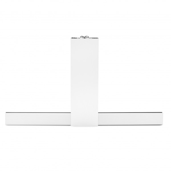 Glas T-Klemmprofil Set | 12-12,76 mm | Weiss