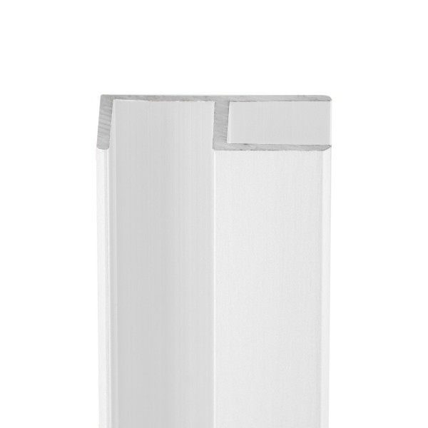 E-Profil | Aluminium | 10 mm | Weiss
