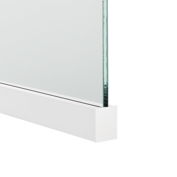 Glas-Klemmprofil | 17,52 mm | Weiss