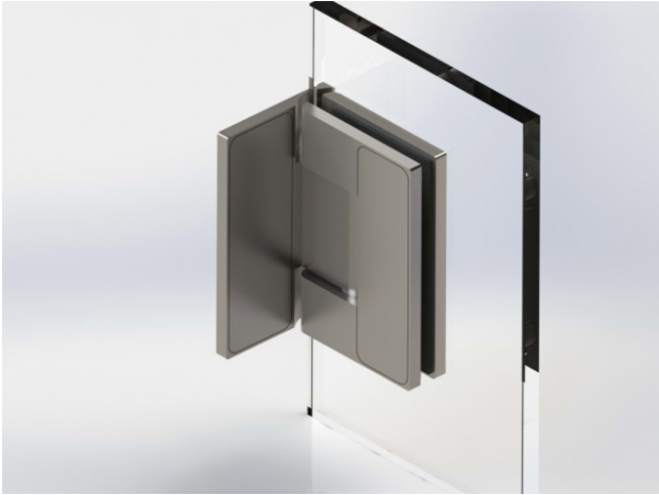 Scharnier Verbindung | Glas-Wand 90° | Hochglanz
