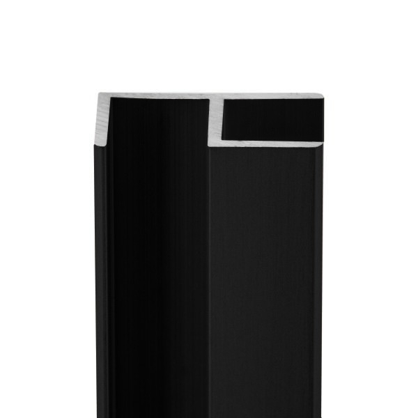 E-Profil | Aluminium | 10 mm | Schwarz