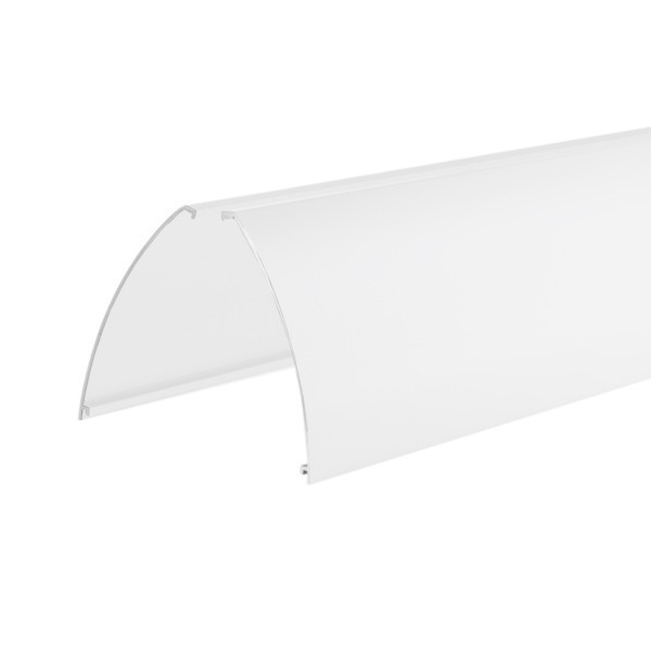 Klemmprofil 17,52 mm, ovales Design - Weiss