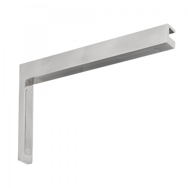 Stabilisierungswinkel 90° links für Glas-Duschen Hochglanz