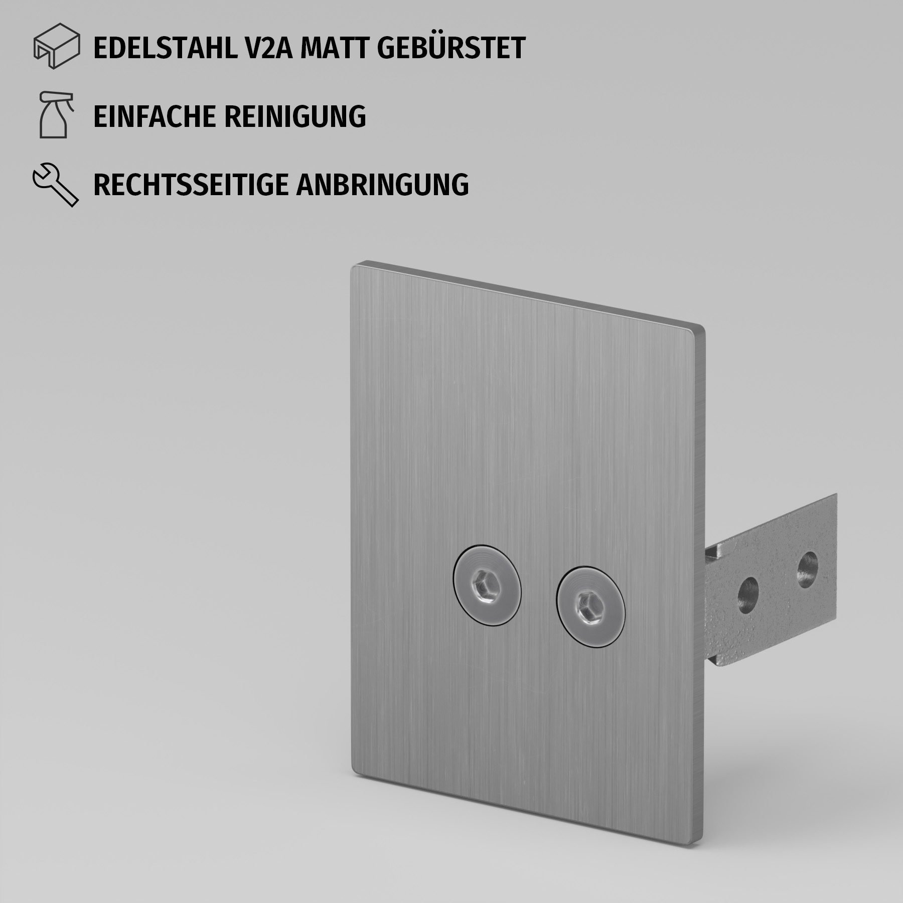 Endkappe für Führungsschiene - Rechts