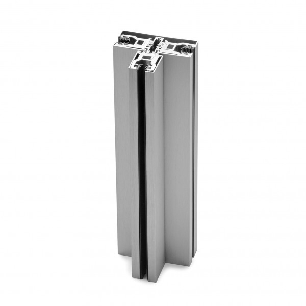 Glas T-Klemmprofil Set | 12-12,76 mm | Edelstahloptik