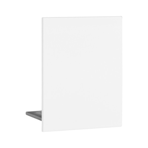 Endkappe Glas-Klemmprofil | 8-10 mm | Weiss