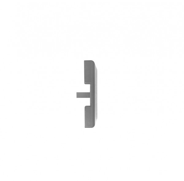 Endkappe Glas-Klemmprofil MINI | 8-8,76 mm | Edelstahloptik