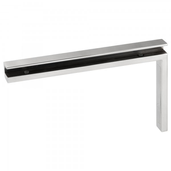 Stabilisierungswinkel 90° links für Glas-Duschen Hochglanz